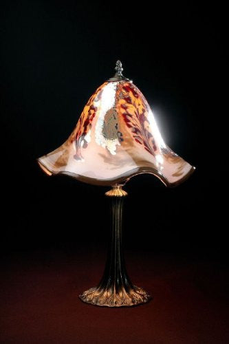 Lowery's Hand Blown Glass Table Lamp - Light Beige Jack