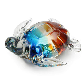 Handmade Glass Sea Turtle - 6.5" Long