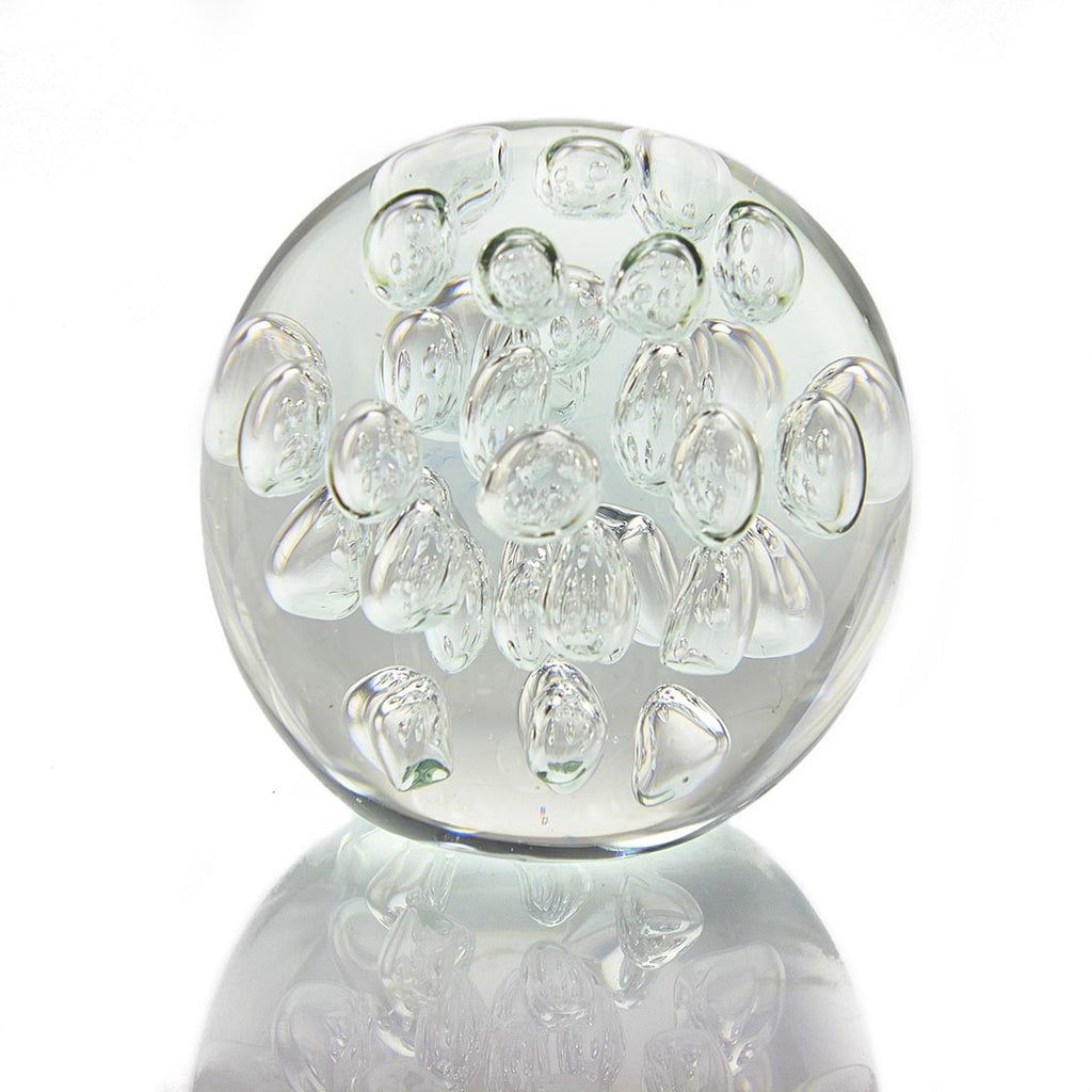 Clear Air Bubble Paperweight